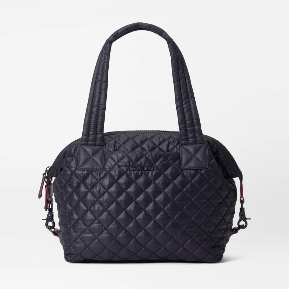 MZ Wallace Quilted Dark Black Shoulder Bag